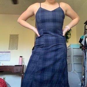Old Navy Fit and Flare Linen Cami Dress